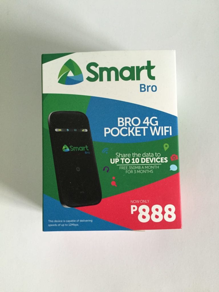smart bro 4g pocket wifi packaging