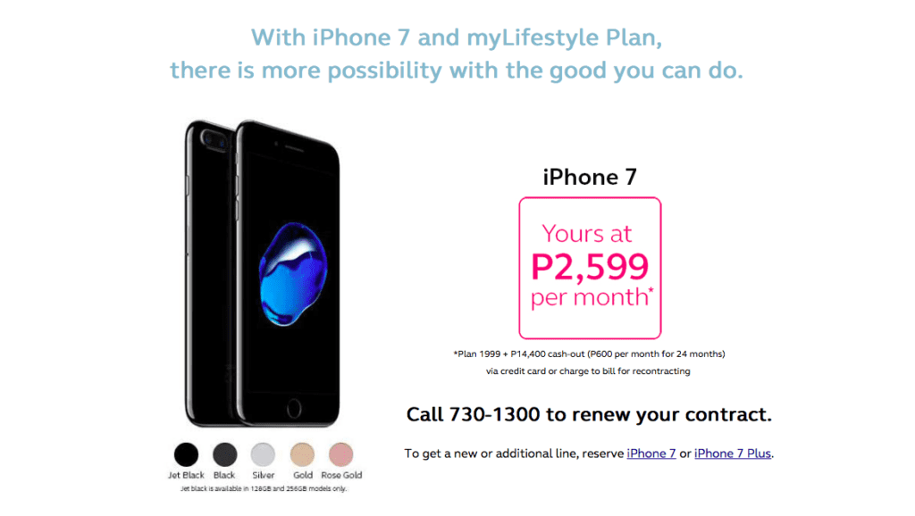 iPhone 7 Philippines Globe offers