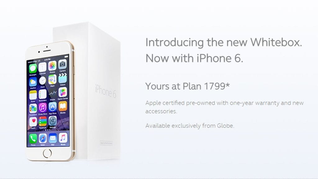 pre-owned iphone globe plan