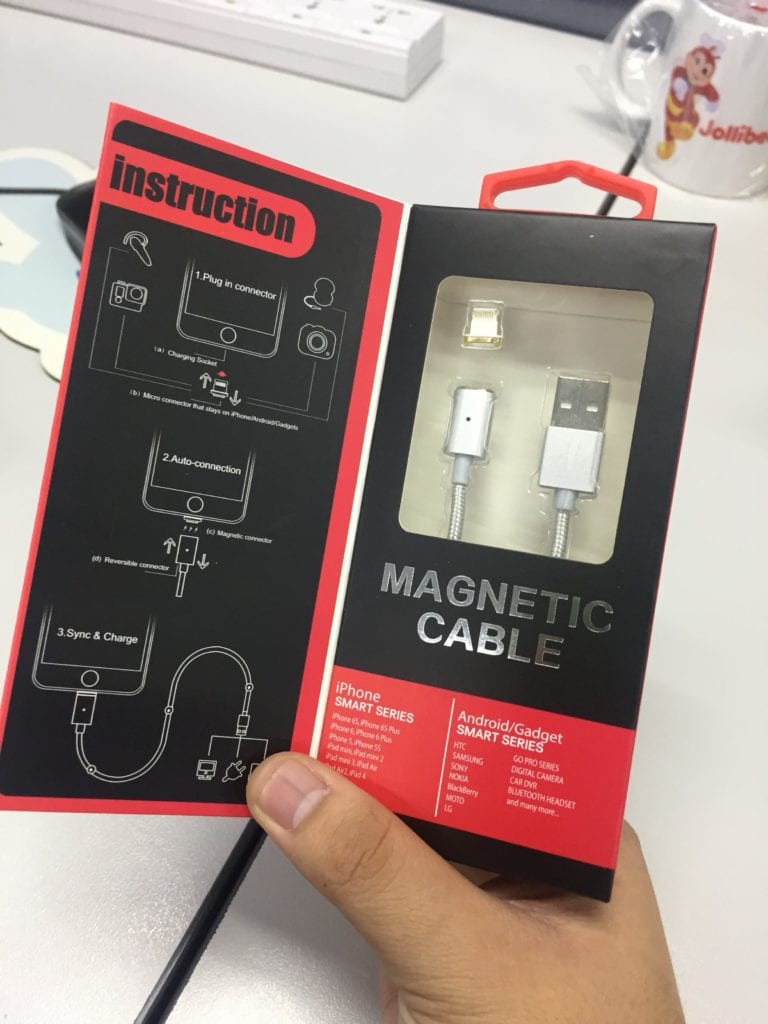 clic magnetic cable unboxing open window