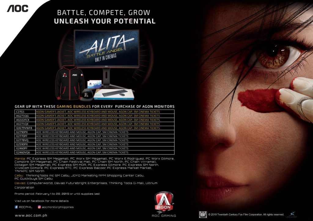 AOC Agon - Alita: Battle Angel Promo