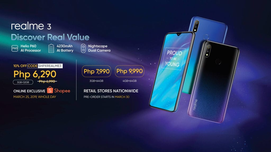Realme 3 Philippines Pricing