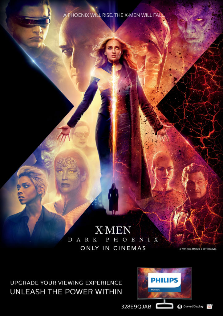 X-Men Dark Phoenix Philips Monitor campaign poster