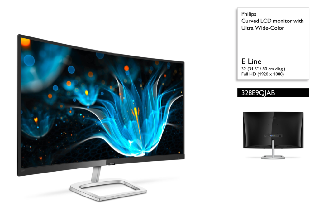 Philips Monitors - Curved LCD monitor with Ultra Wide-Color