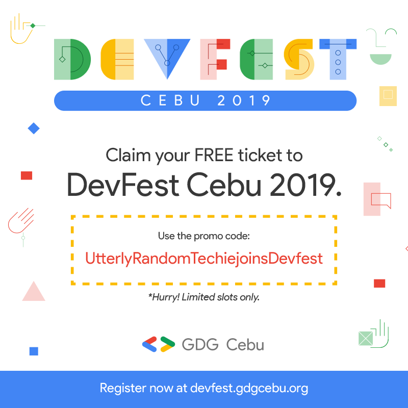 DevFest Cebu 2019 - Promo Code