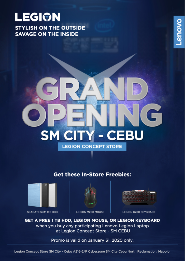 Legion Store SM Cebu - Opening Promos