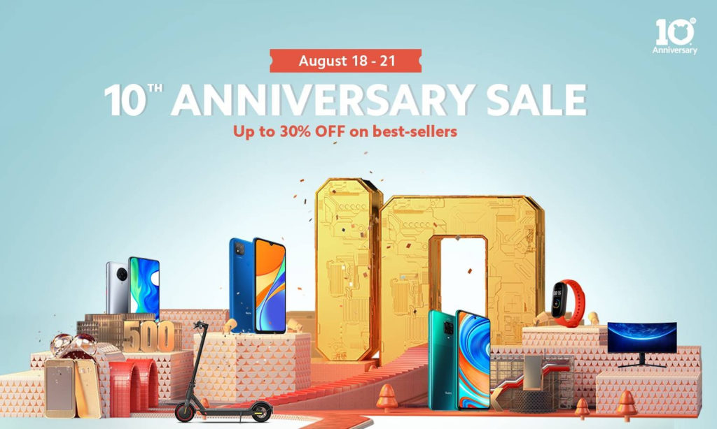 Xiaomi 10th Anniversary Sale
