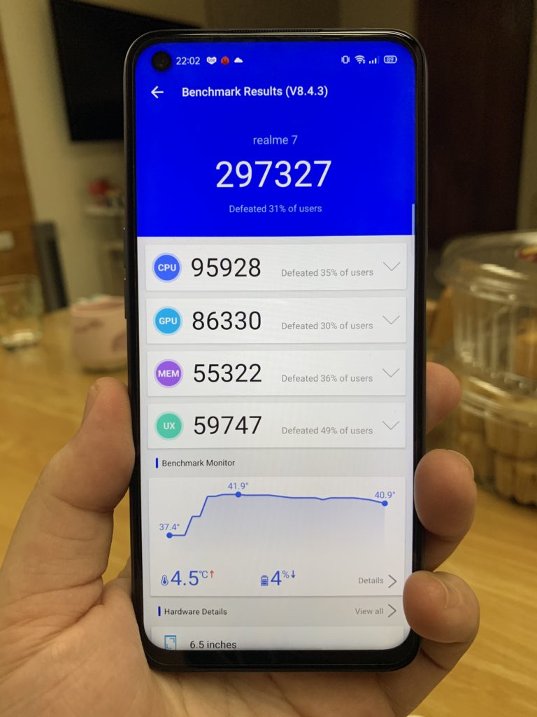 realme 7 review - AnTuTu Benchmark results