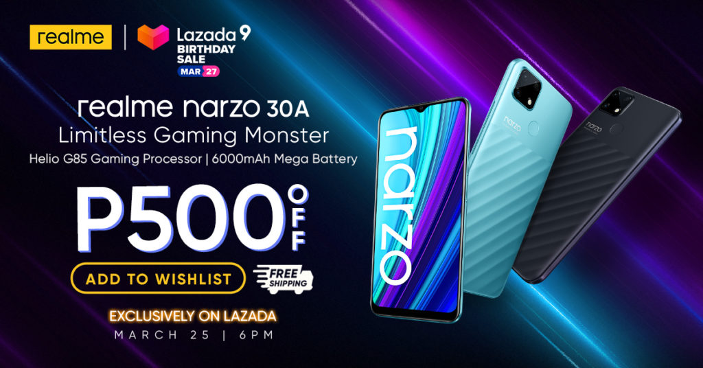 realme joins Lazada Birthday Sale, celebrates big with narzo 30A exclusive availability on Lazada